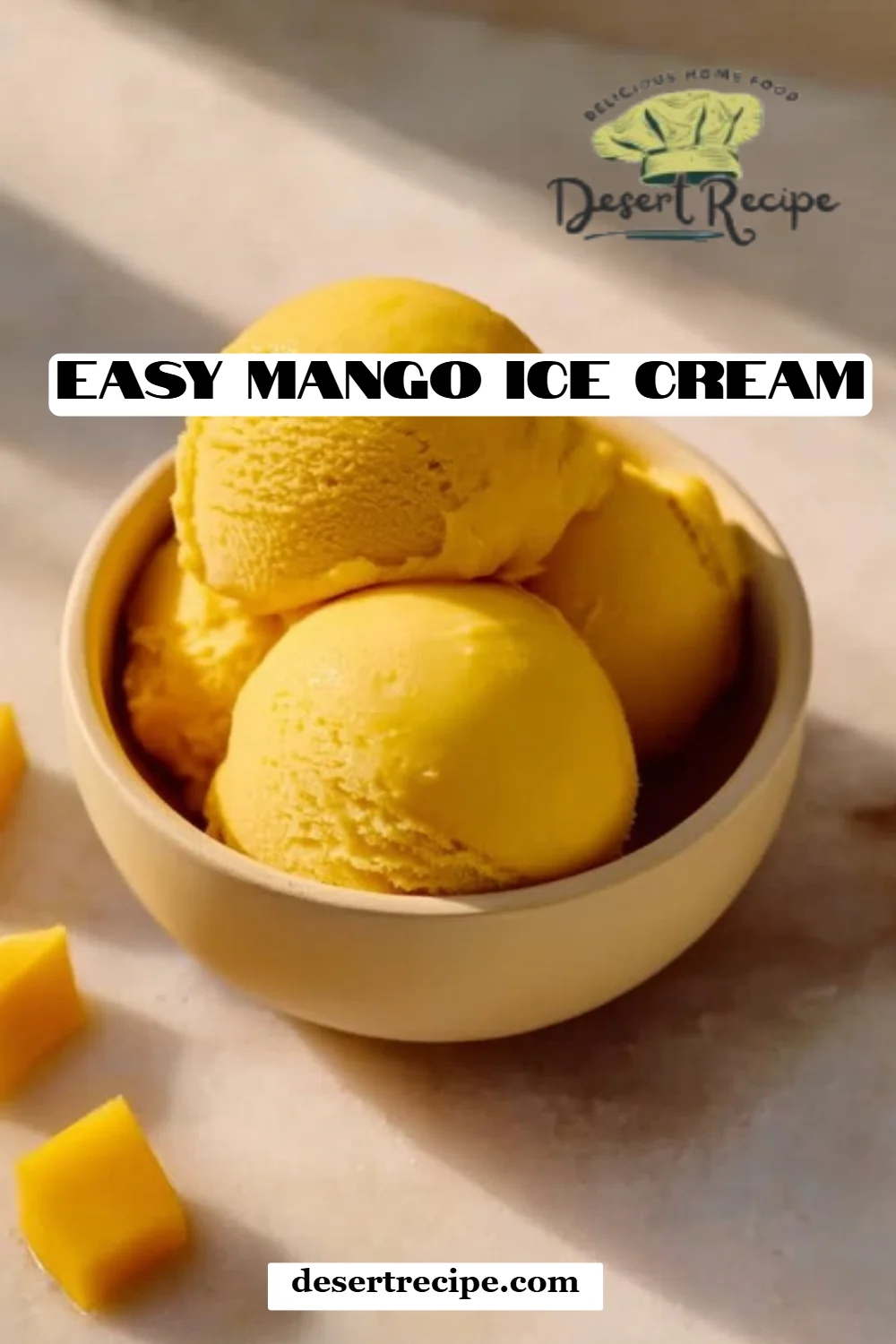 Easy Mango Ice Cream