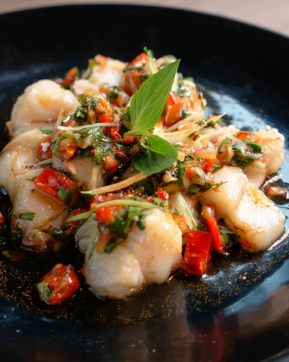Fish and Herbs Stir-Fry