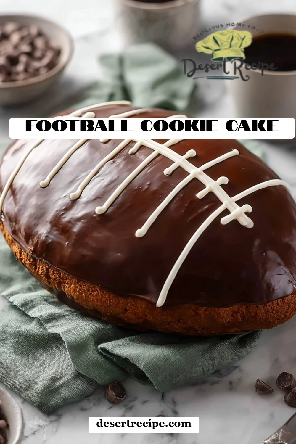 Football Cookie Cake