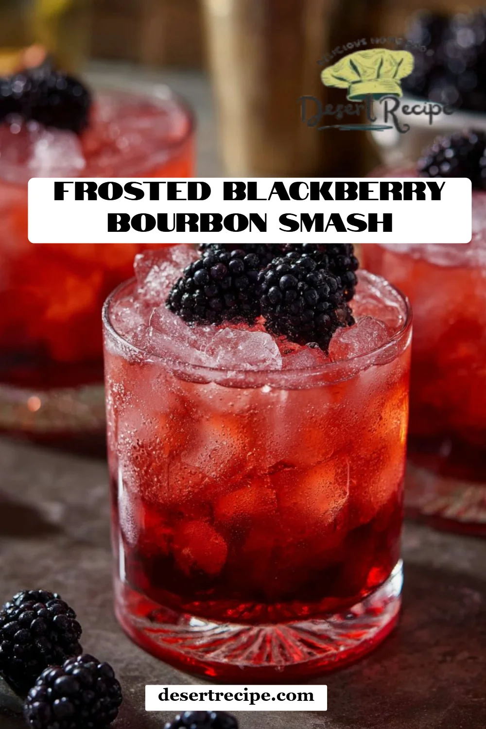 Frosted Blackberry Bourbon Smash