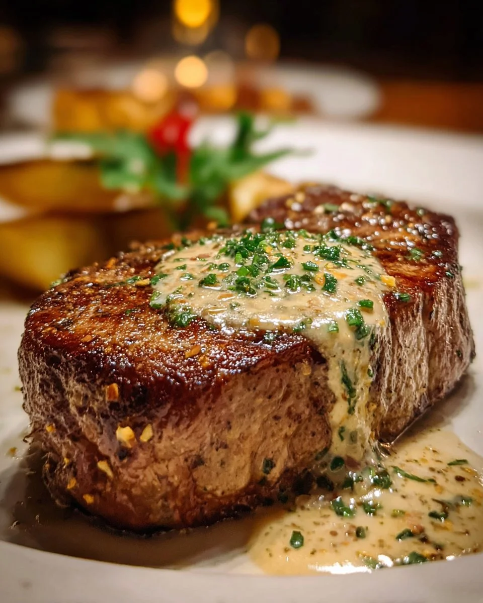Garlic Butter Steak with Parmesan Cream Sauce