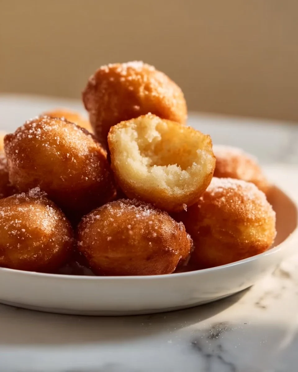 Delicious gluten free donut holes on a plate, perfect for a sweet snack.
