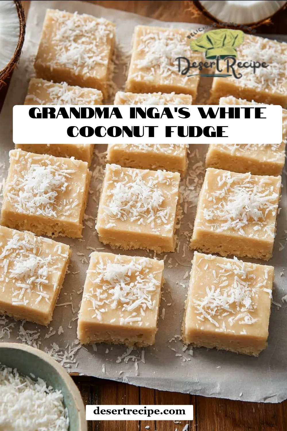 Grandma Inga's White Coconut Fudge