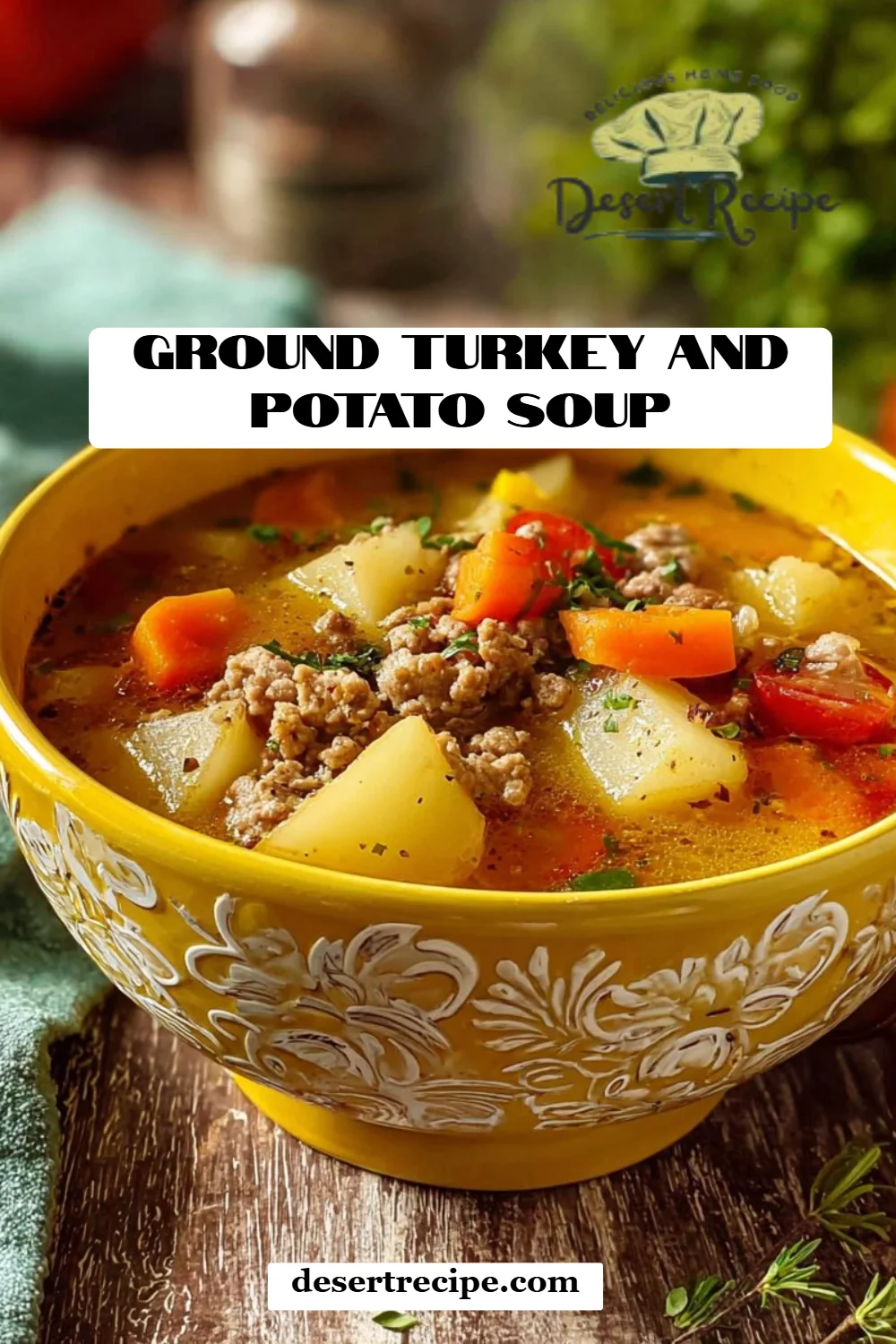 Ground Turkey and Potato Soup