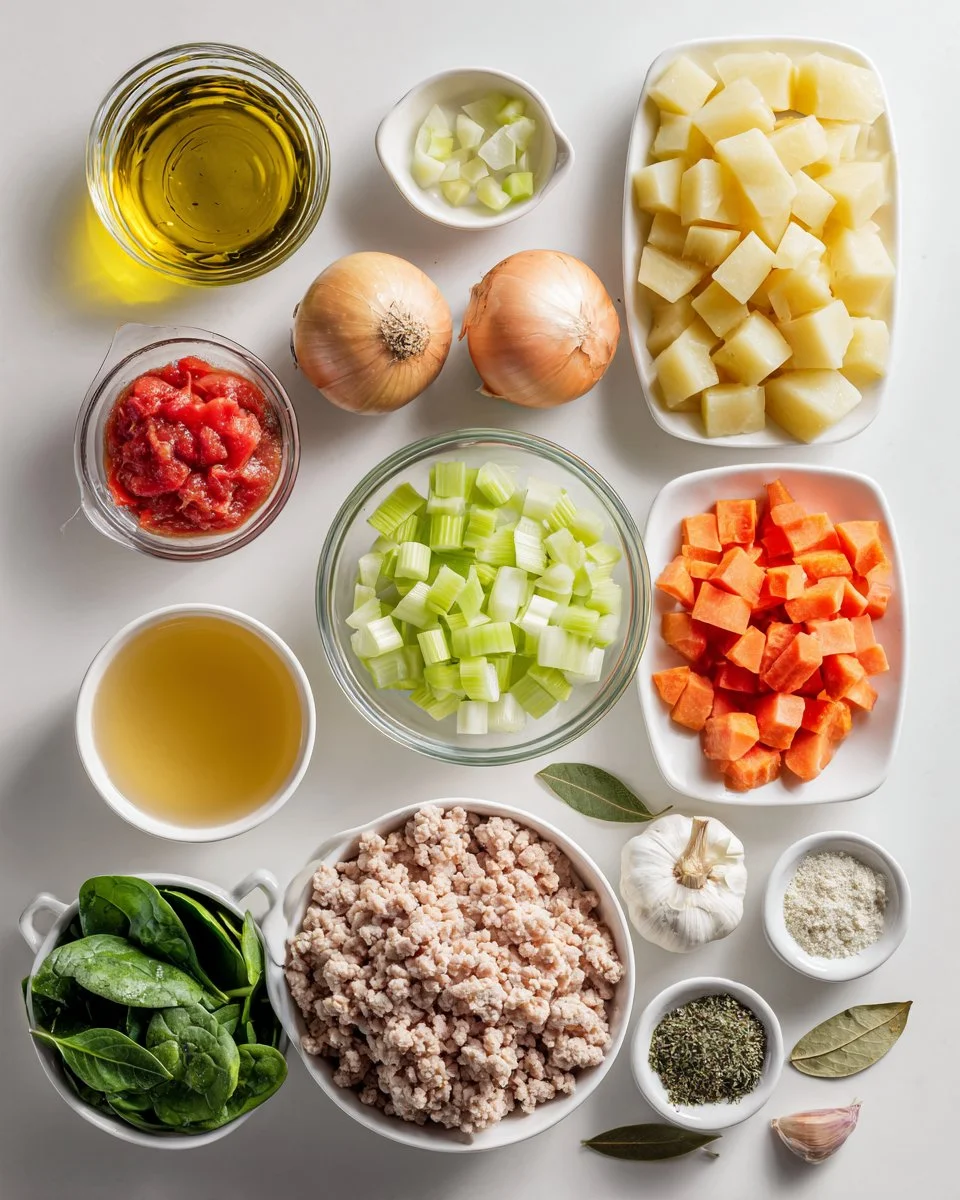 Ground Turkey and Potato Soup