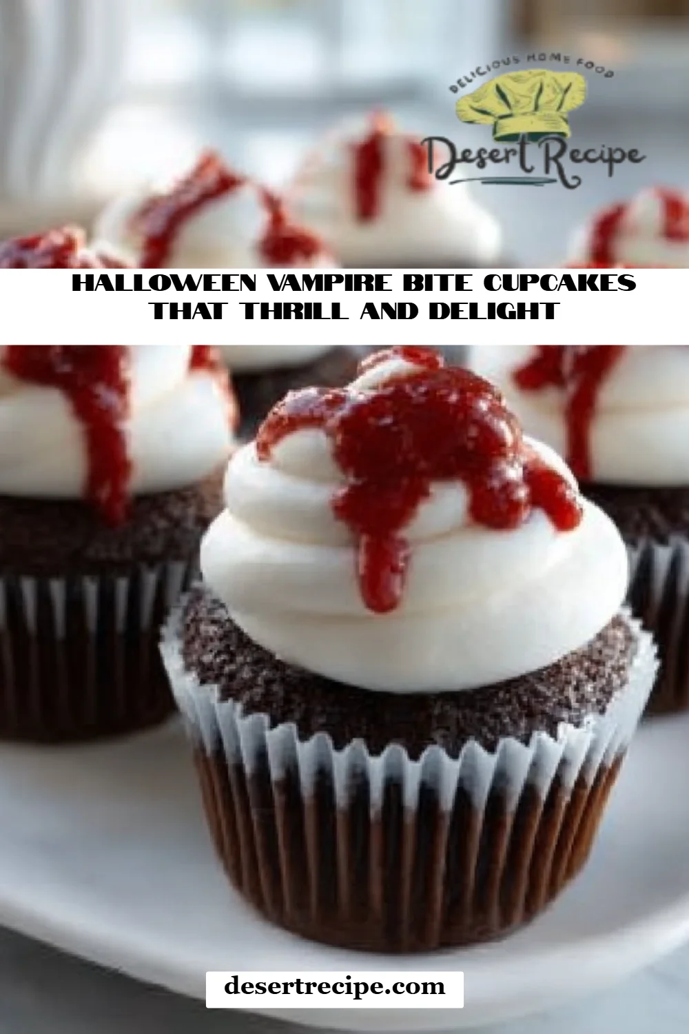 Halloween Vampire Bite Cupcakes That Thrill and Delight