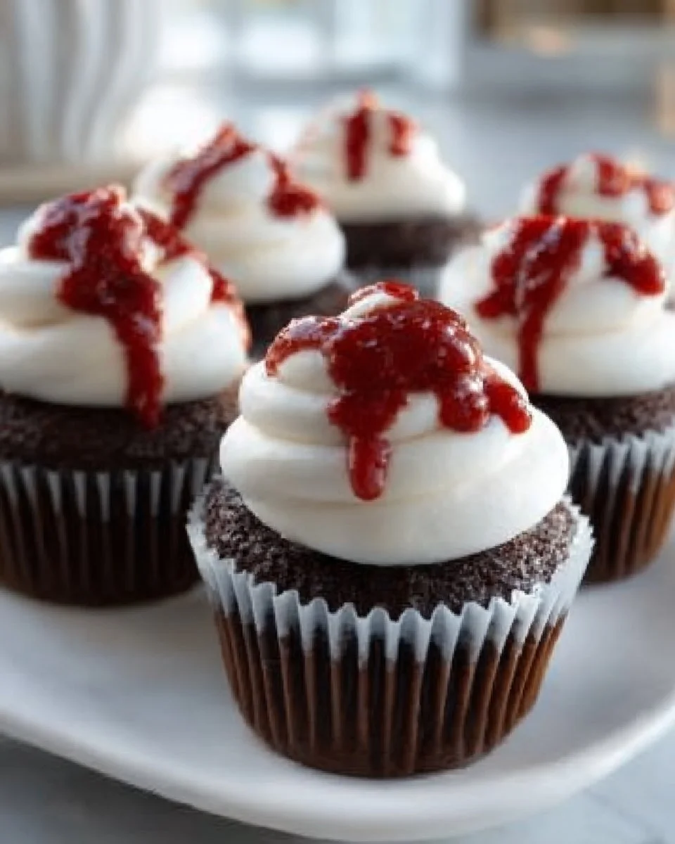 Halloween Vampire Bite Cupcakes That Thrill and Delight