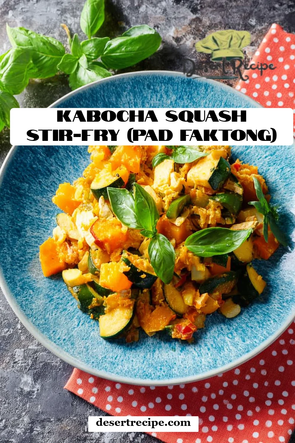 Kabocha Squash Stir-Fry (pad faktong)
