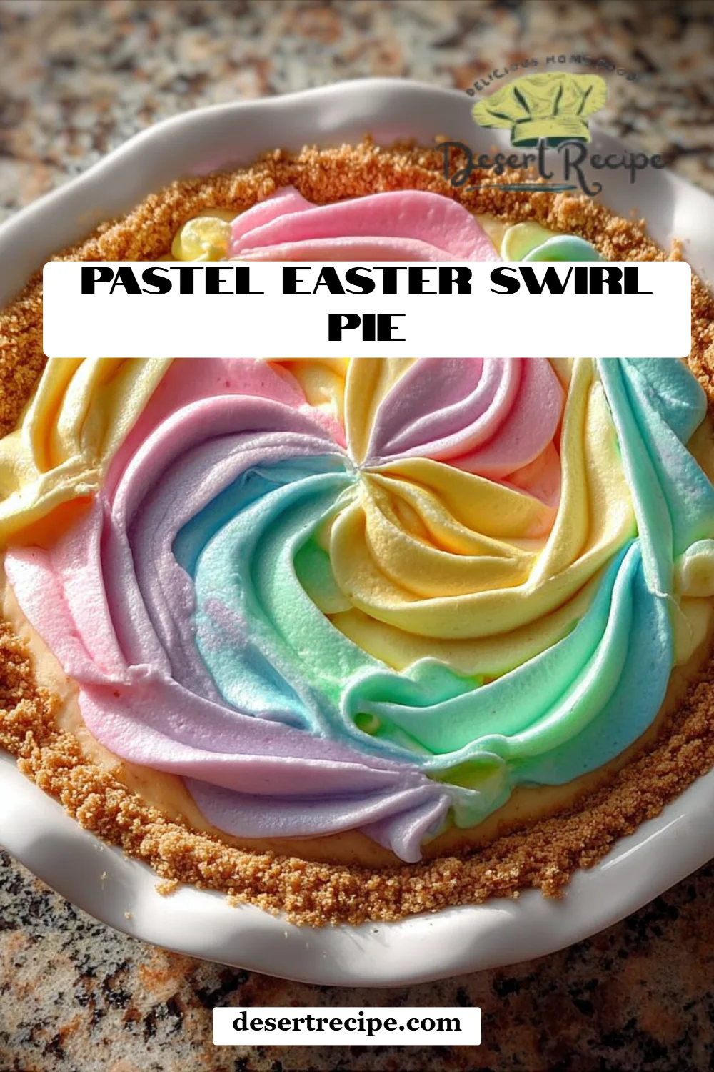 Pastel Easter Swirl Pie