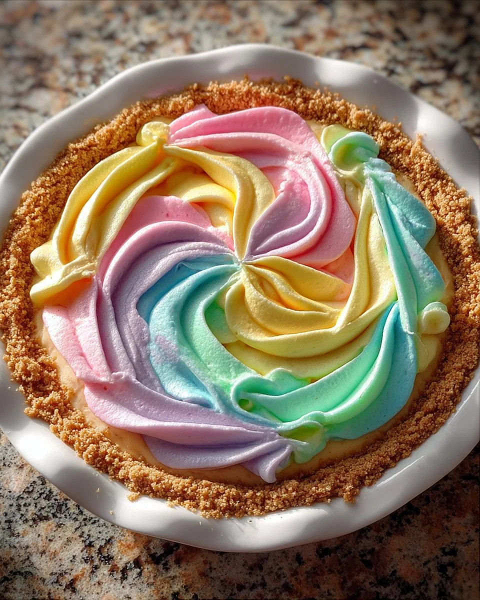 Pastel Easter Swirl Pie