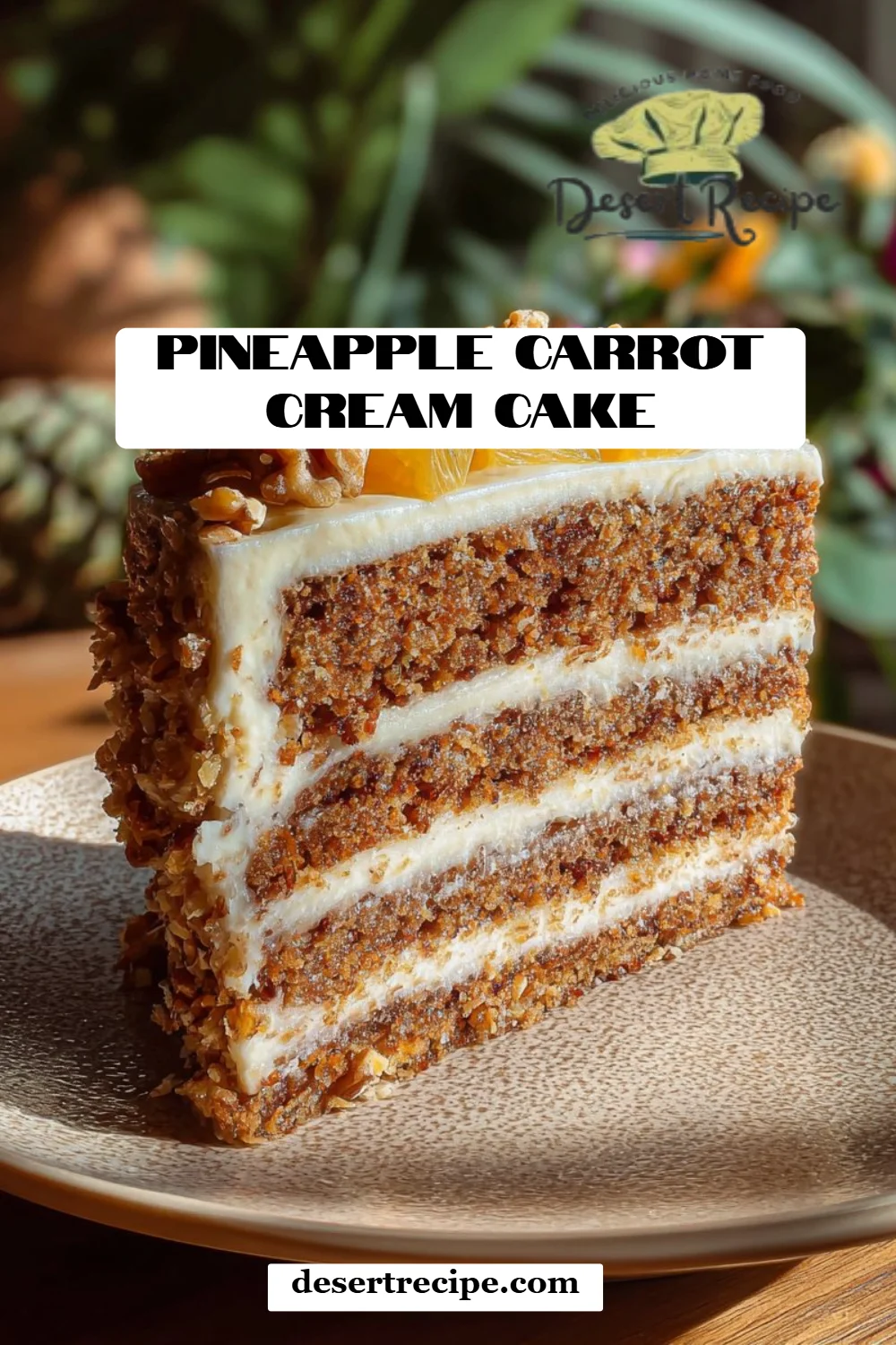 Pineapple Carrot Cream Cake