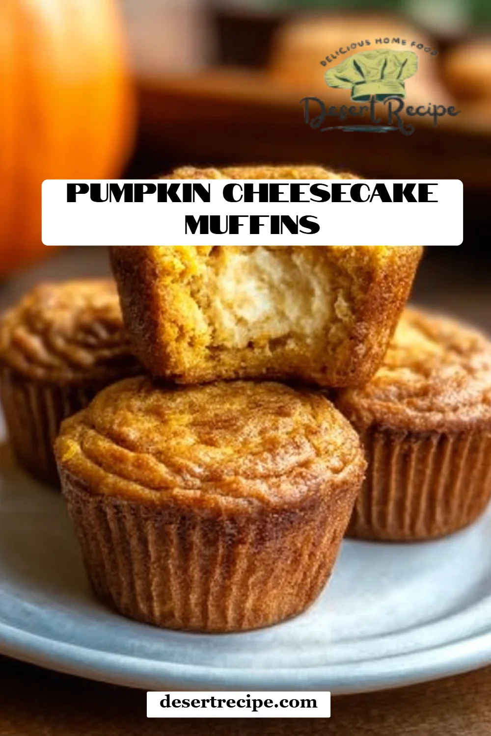 Pumpkin Cheesecake Muffins