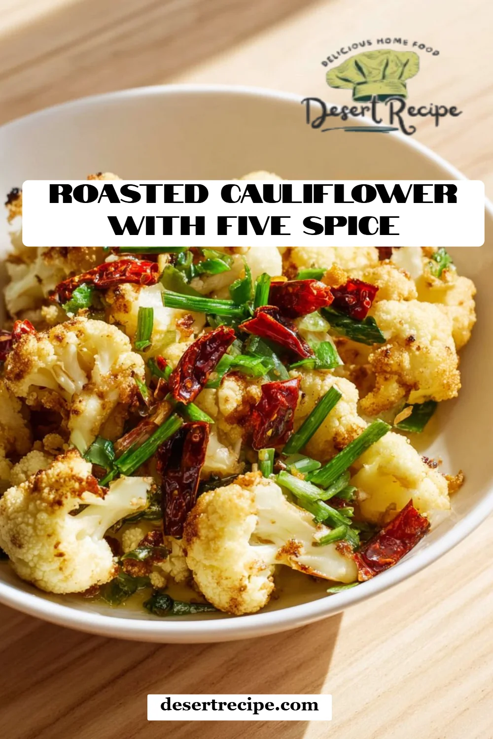 Roasted Cauliflower with Five Spice