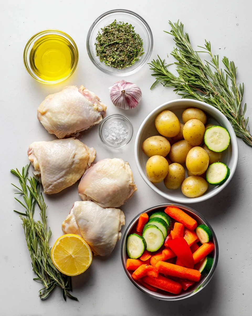 Sheet Pan Lemon Herb Chicken and Vegetables