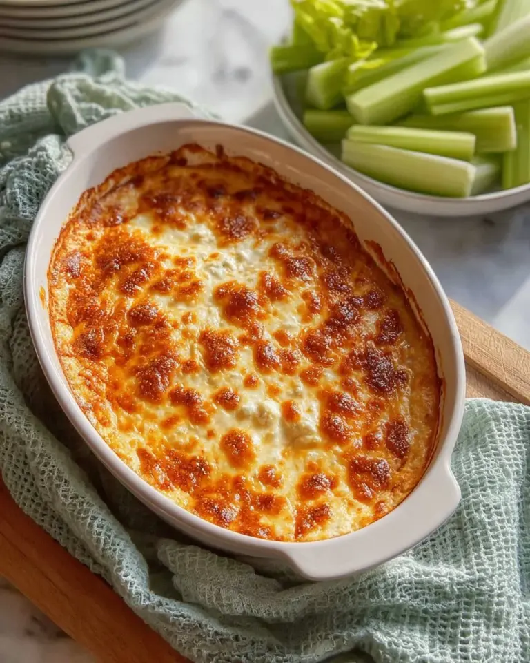 Smoky Grilled Buffalo Chicken Dip served in a bowl with chips for dipping.