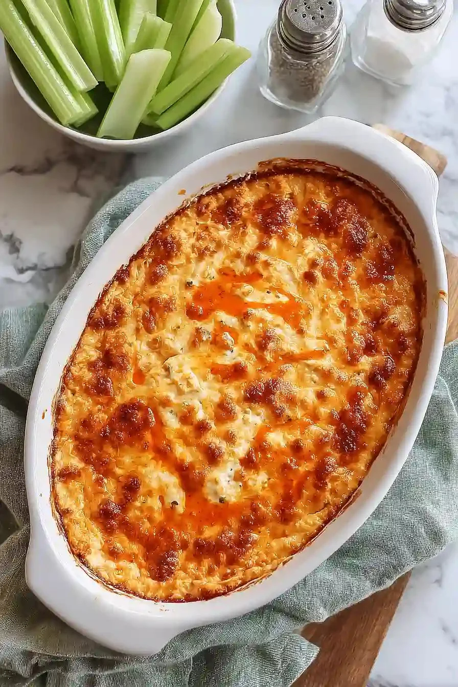 Smoky Grilled Buffalo Chicken Dip