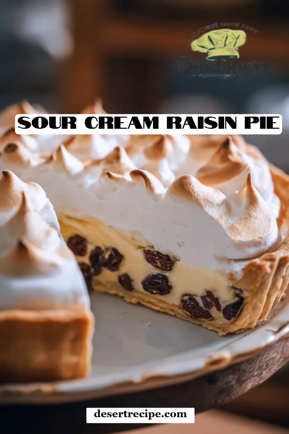 Sour Cream Raisin Pie