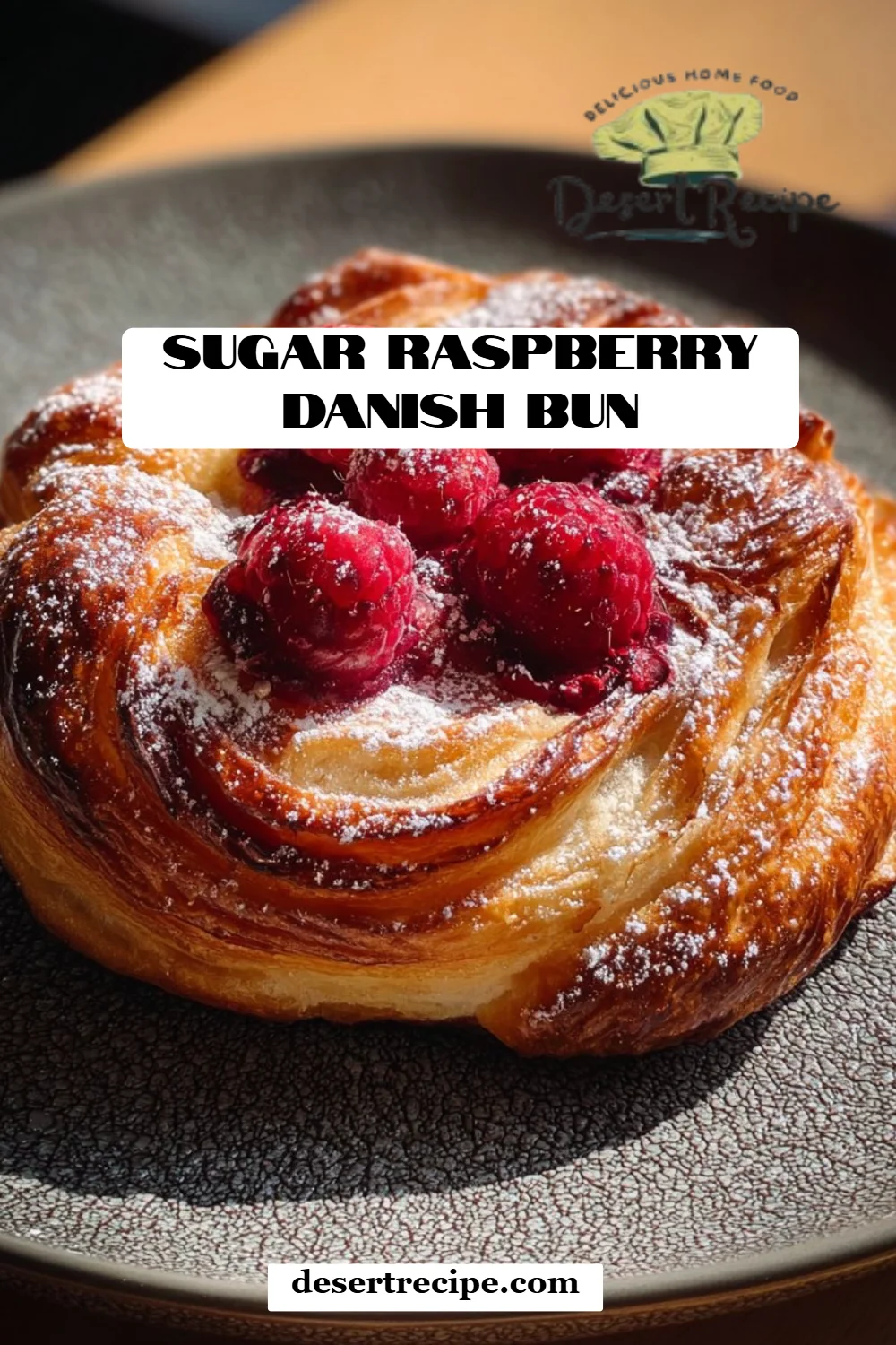 Sugar Raspberry Danish Bun