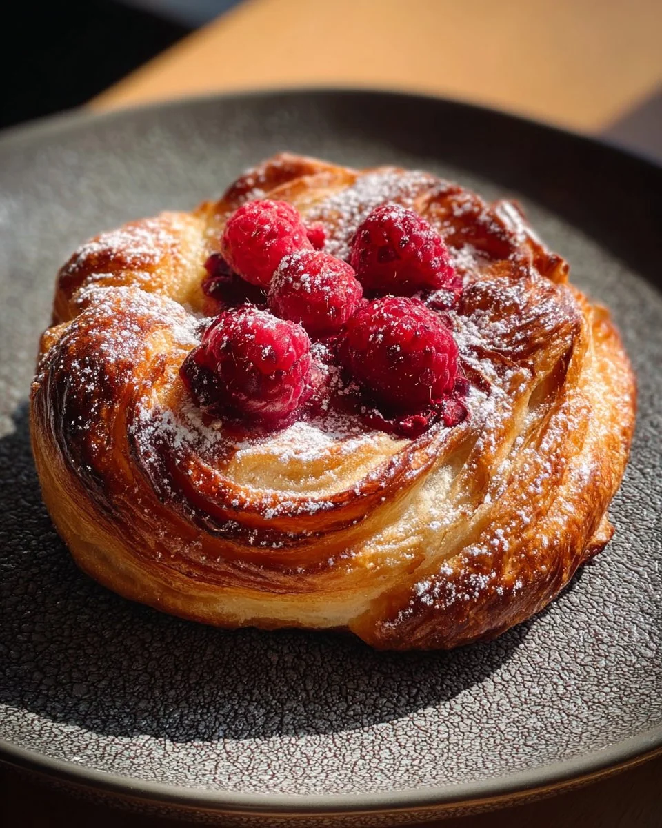 Sugar Raspberry Danish Bun