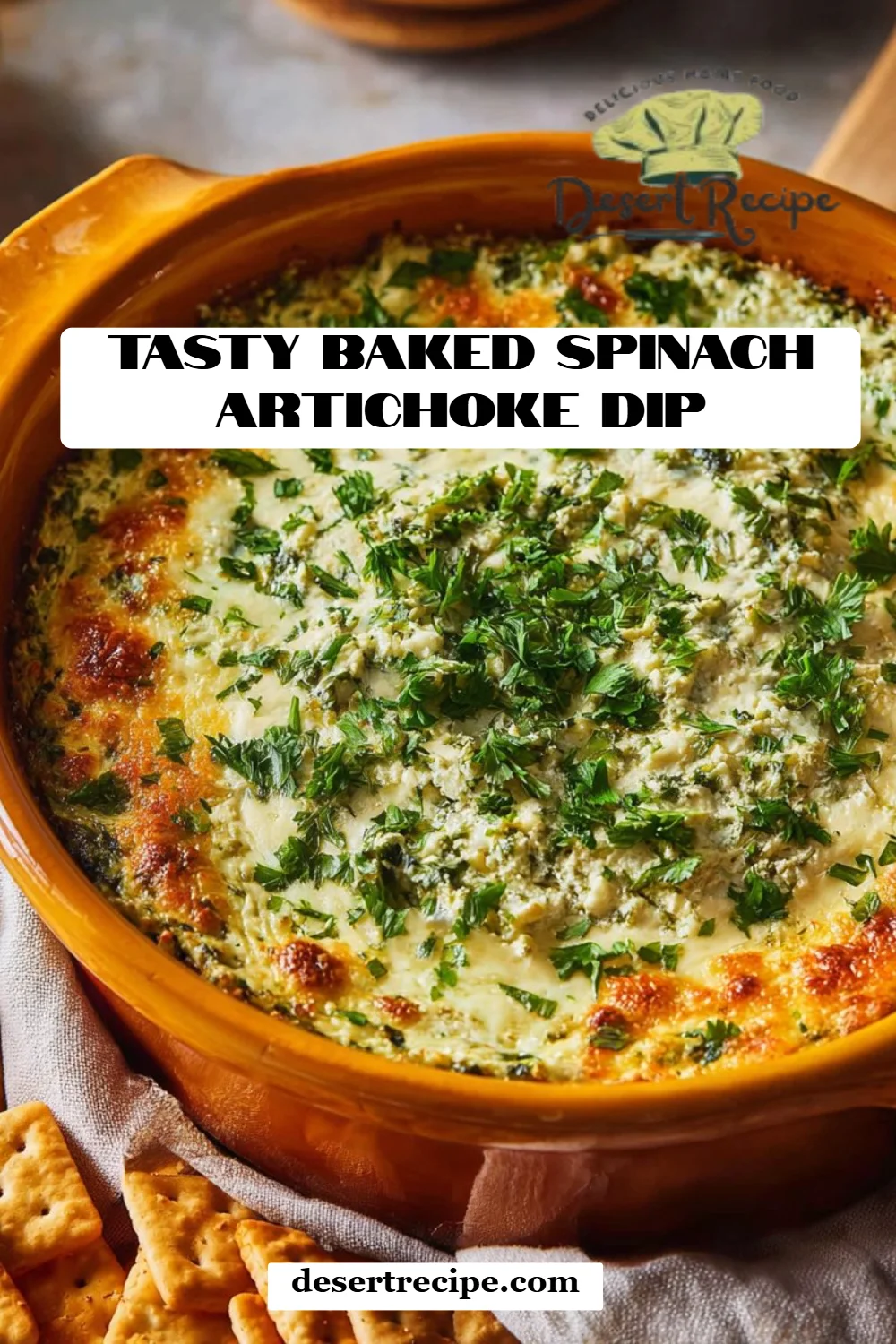 Tasty Baked Spinach Artichoke Dip