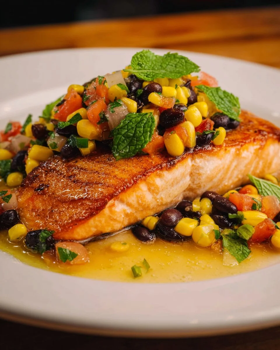 Thai Salmon with Thai Corn Salsa