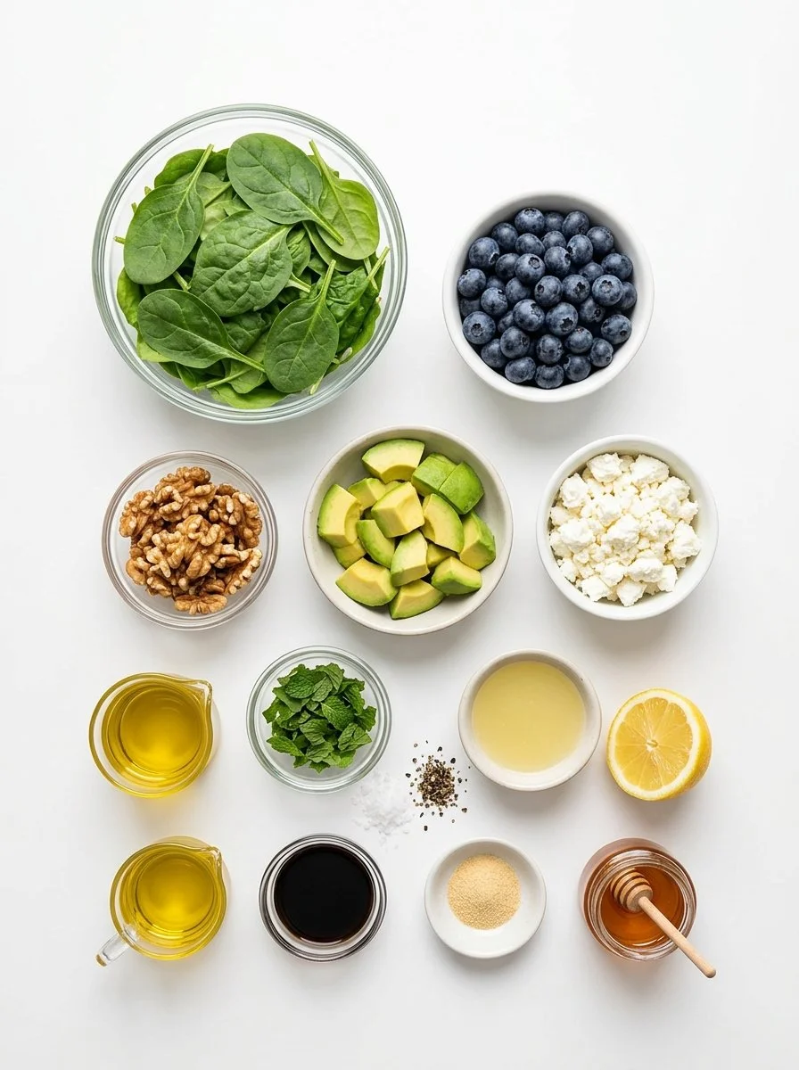20-Minute Spinach Blueberry Salad