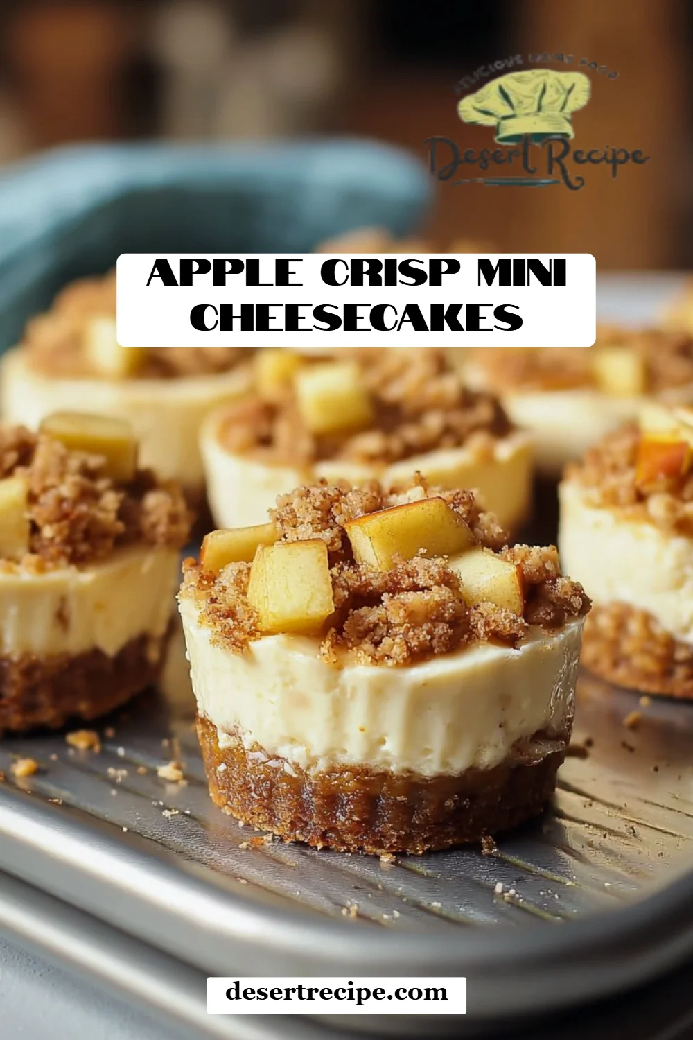 Apple Crisp Mini Cheesecakes