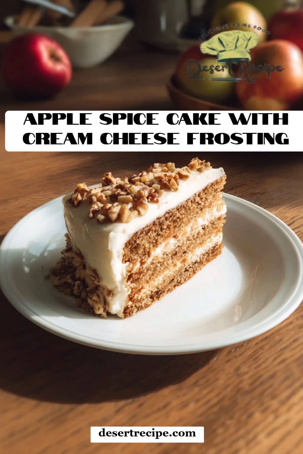 Apple Spice Cake with Cream Cheese Frosting