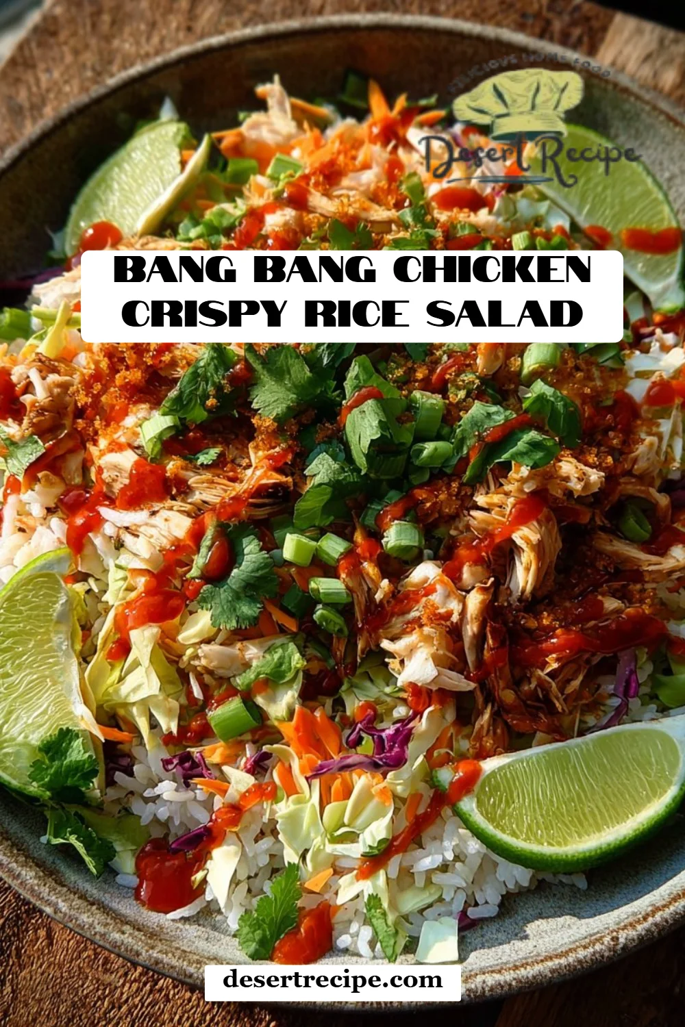 Bang Bang Chicken Crispy Rice Salad