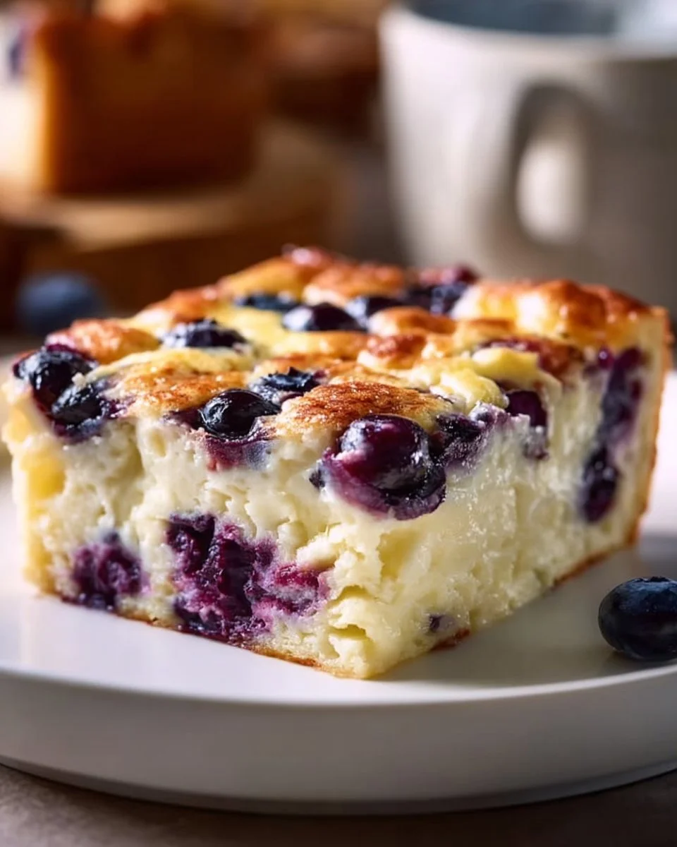 Blueberry Cottage Cheese Breakfast Bake