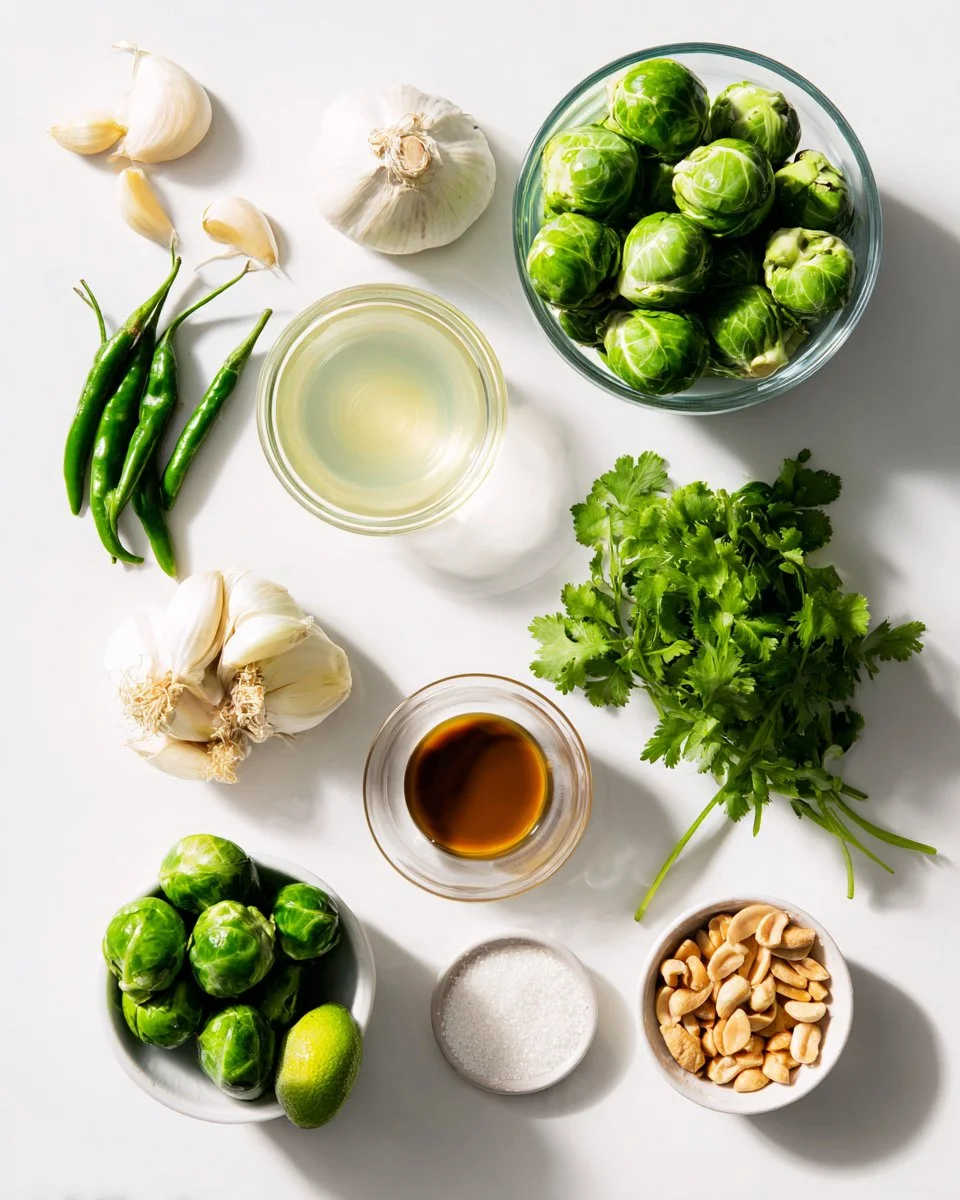 Brussels Sprouts with Thai Dressing
