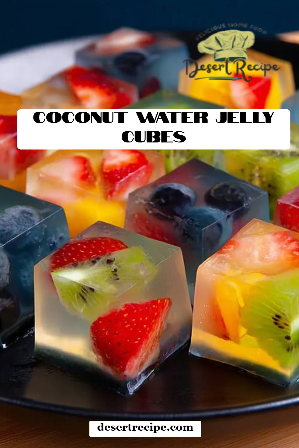 Coconut Water Jelly Cubes