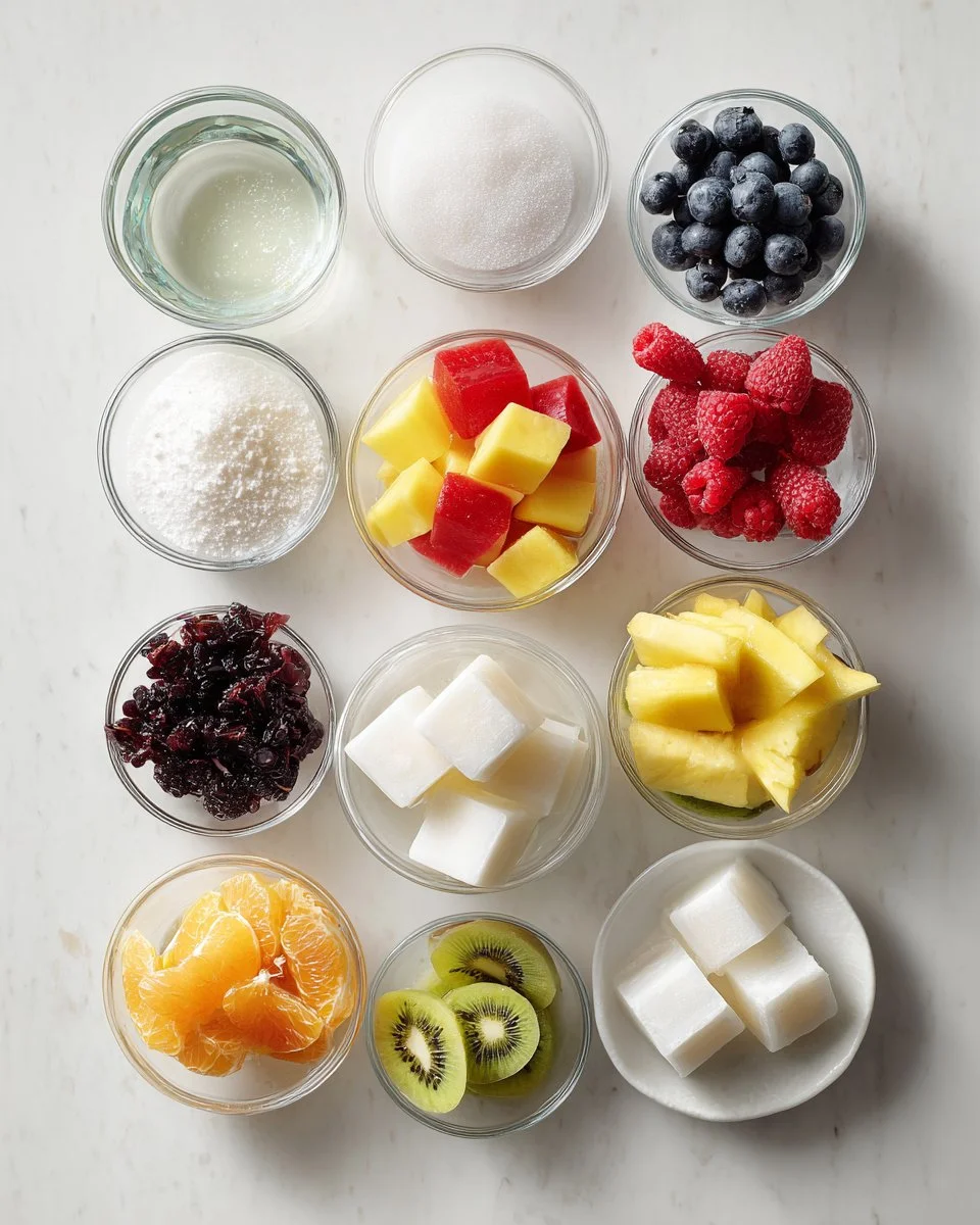 Coconut Water Jelly Cubes