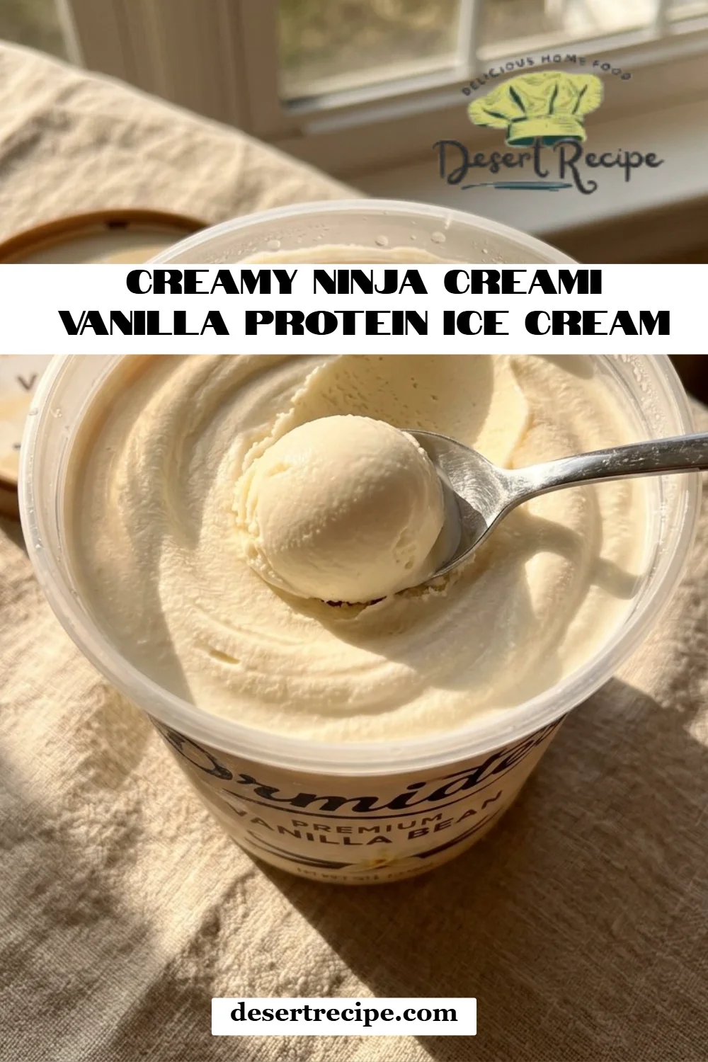 Creamy Ninja Creami Vanilla Protein Ice Cream