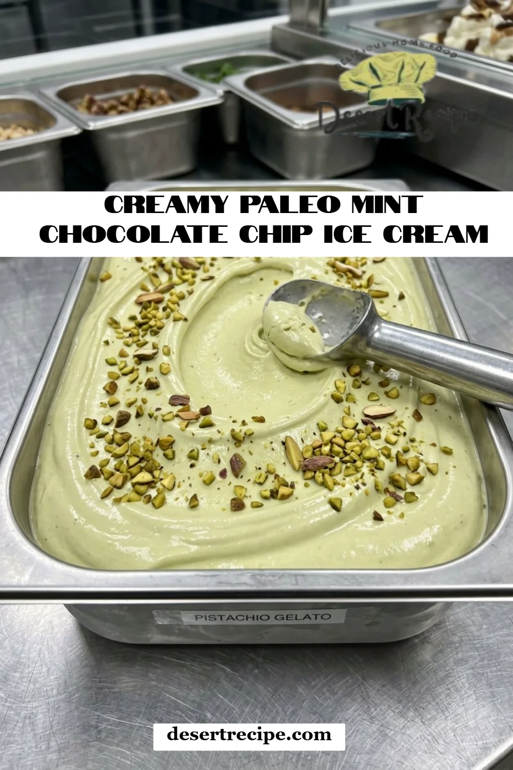 Creamy Paleo Mint Chocolate Chip Ice Cream