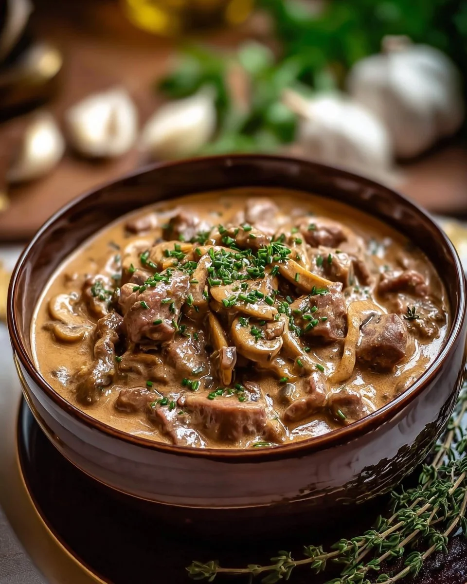 Crockpot Beef Stroganoff