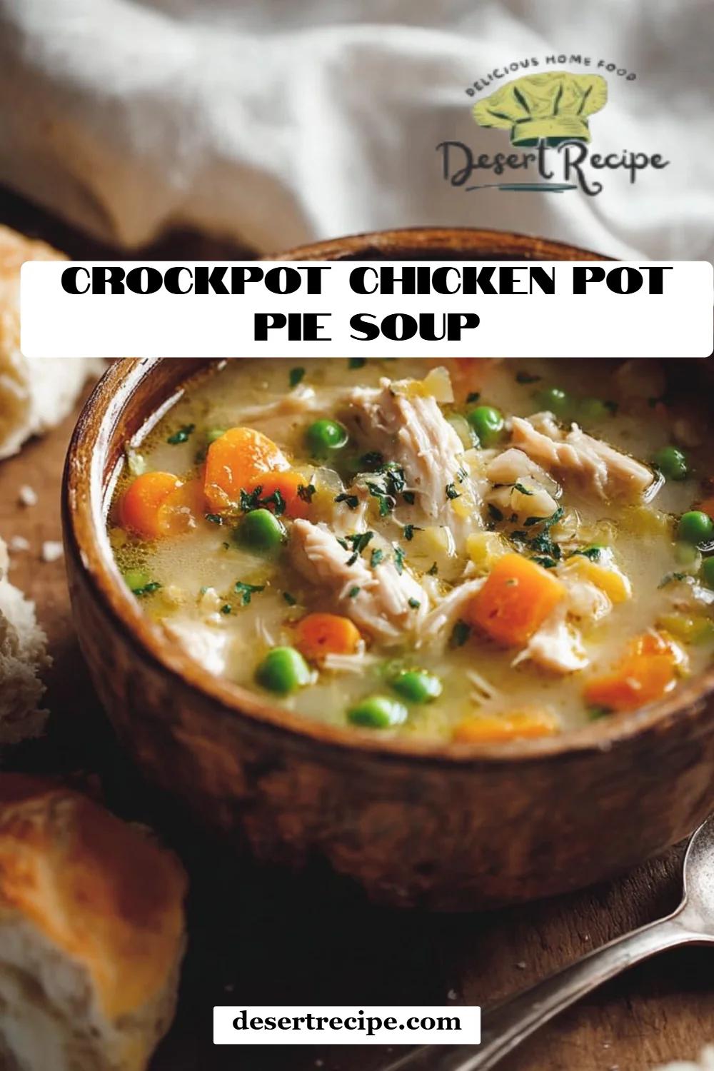 Crockpot Chicken Pot Pie Soup