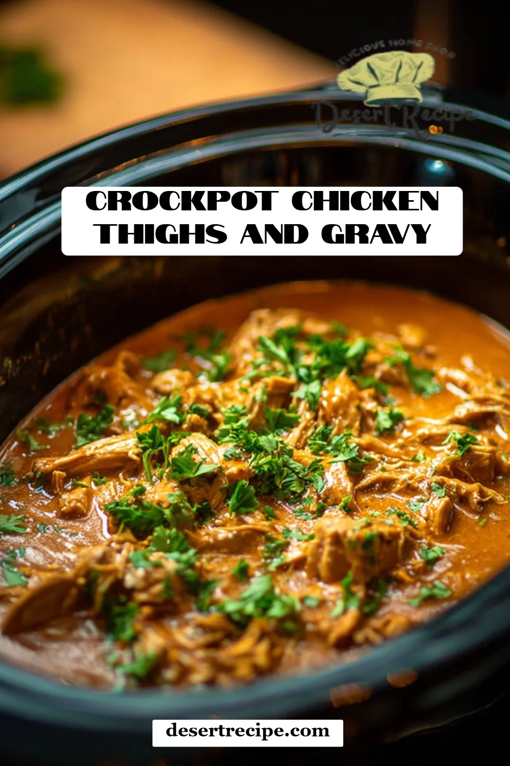 Crockpot Chicken Thighs and Gravy