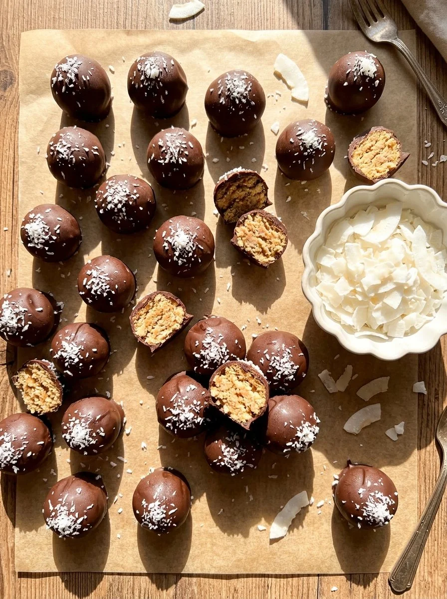 Decadent Coconut Date Energy Balls