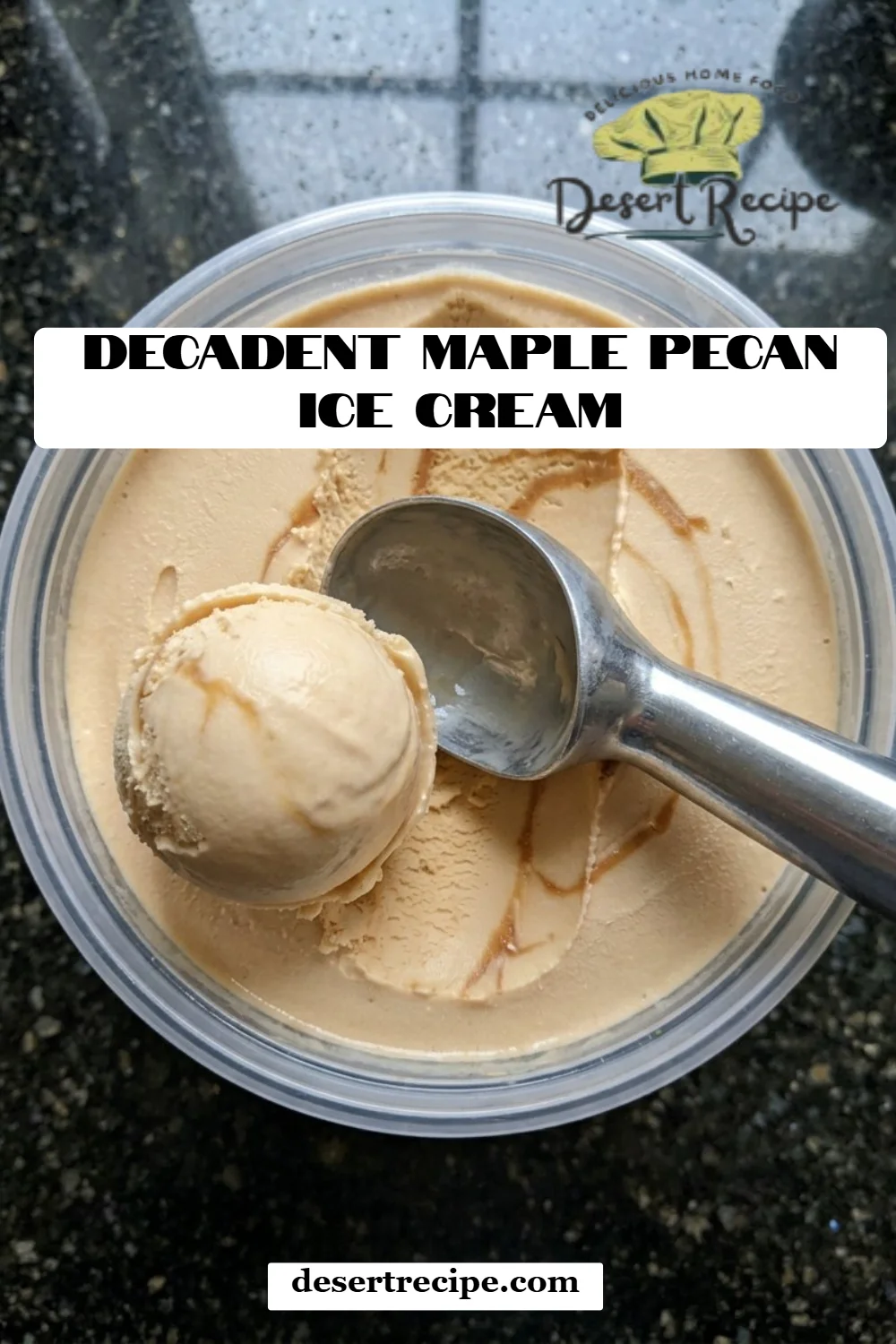 Decadent Maple Pecan Ice Cream