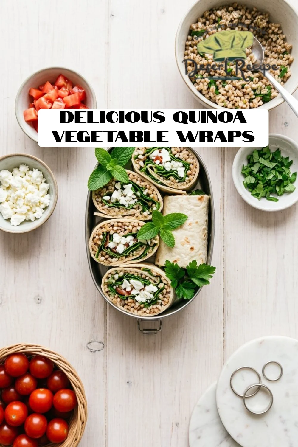 Delicious Quinoa Vegetable Wraps