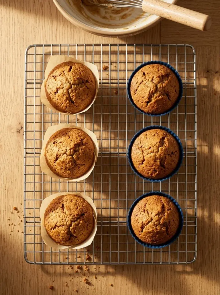 Delicious cassava flour banana muffins baked to perfection.