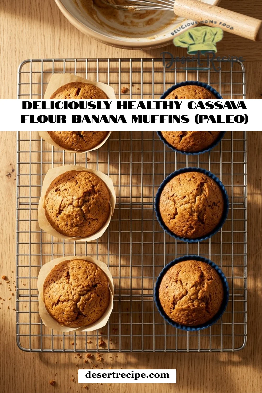 Deliciously Healthy Cassava Flour Banana Muffins (Paleo)