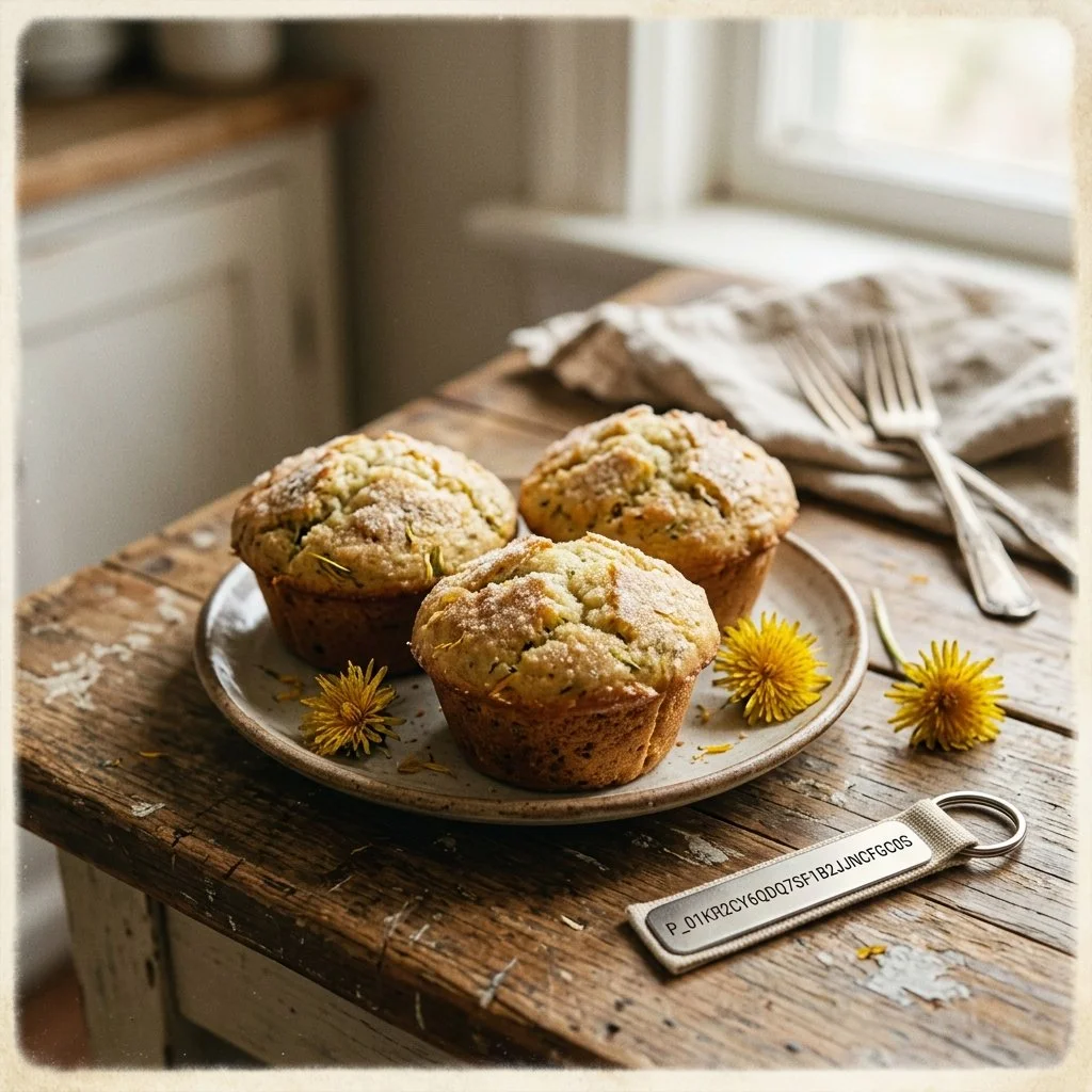 Delightfully Unique Dandelion Muffins