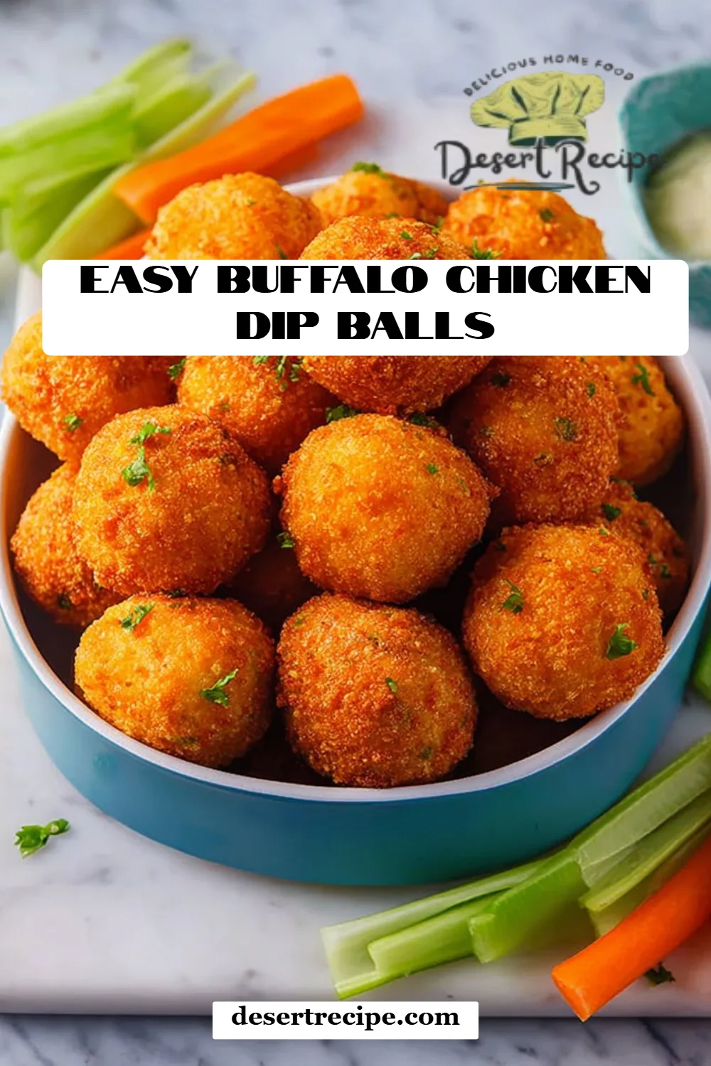 Easy Buffalo Chicken Dip Balls