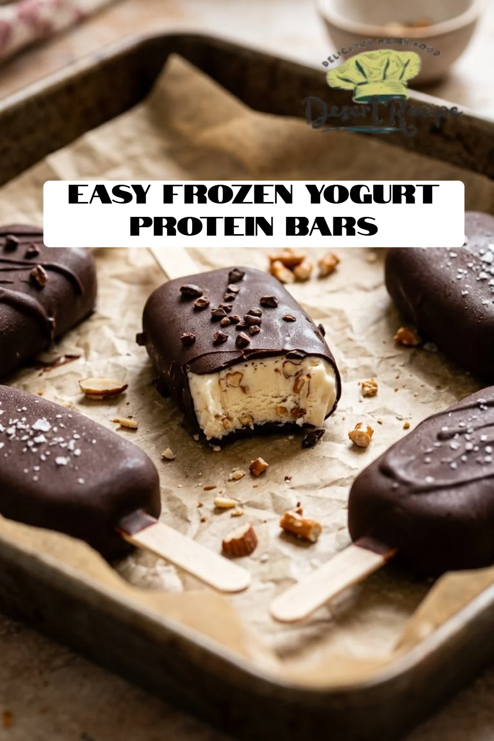 Easy Frozen Yogurt Protein Bars
