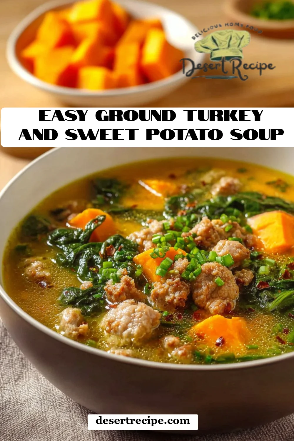 Easy Ground Turkey and Sweet Potato Soup