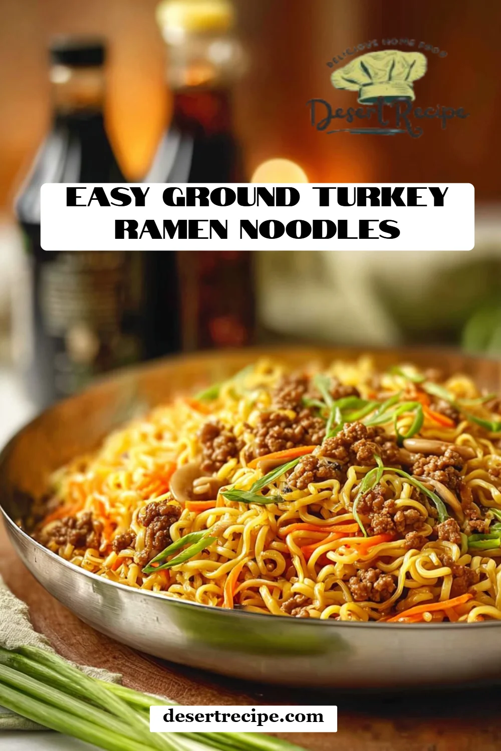 Easy Ground Turkey Ramen Noodles