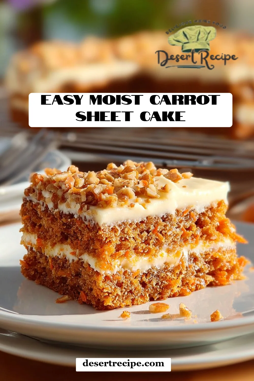 Easy Moist Carrot Sheet Cake