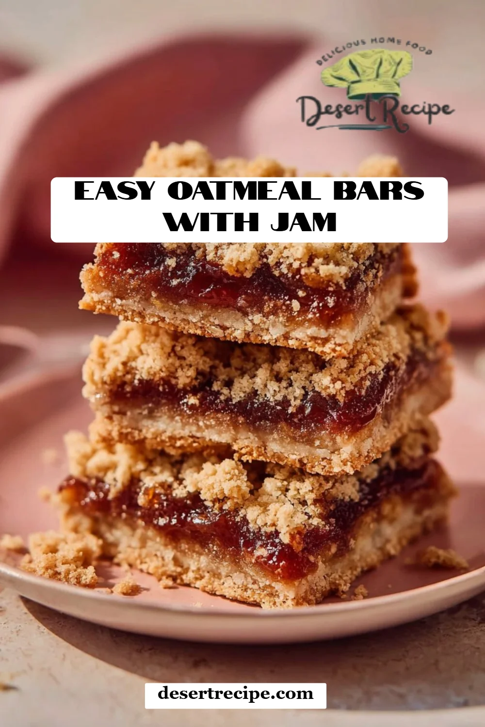 Easy Oatmeal Bars with Jam